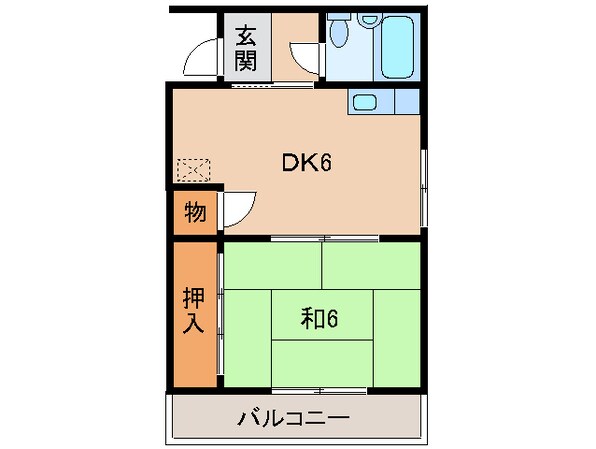 フジハイツ打田の物件間取画像